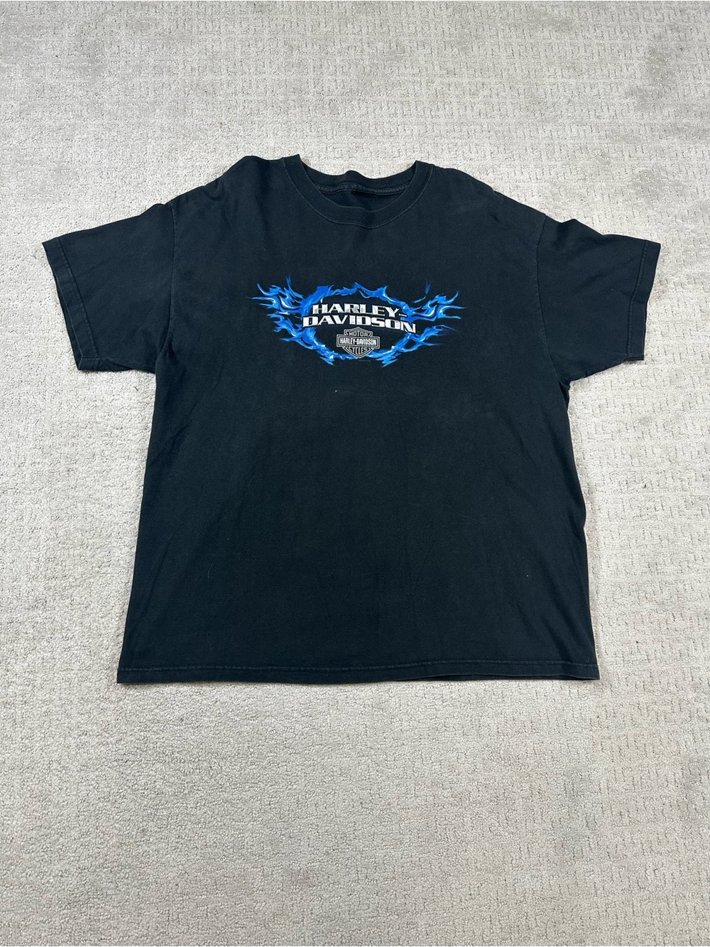 Harley-Davidson Men's Flames Black T-Shirt XL